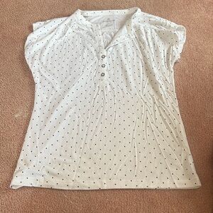 Liz Claiborne Petite Polka Dot Shirt